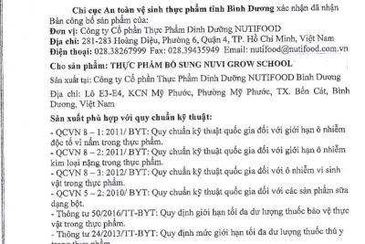 Thực đơn tháng 4 – Trường mầm non Giao Phong