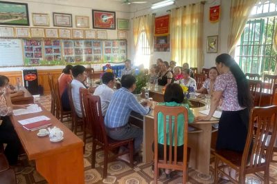 Trường mầm non Giao Phong ký kết hợp đồng thực phẩm năm học 2024-2025